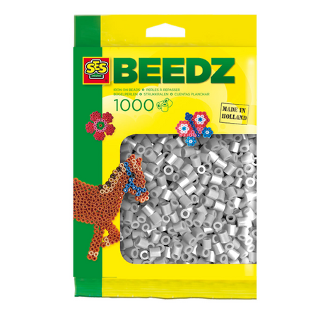 Ses strygeperler - grå, 1000 stk.