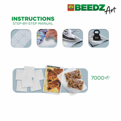 Ses creative beedz art strygeperler løveunger 30x45,5 cm 7000 stk.