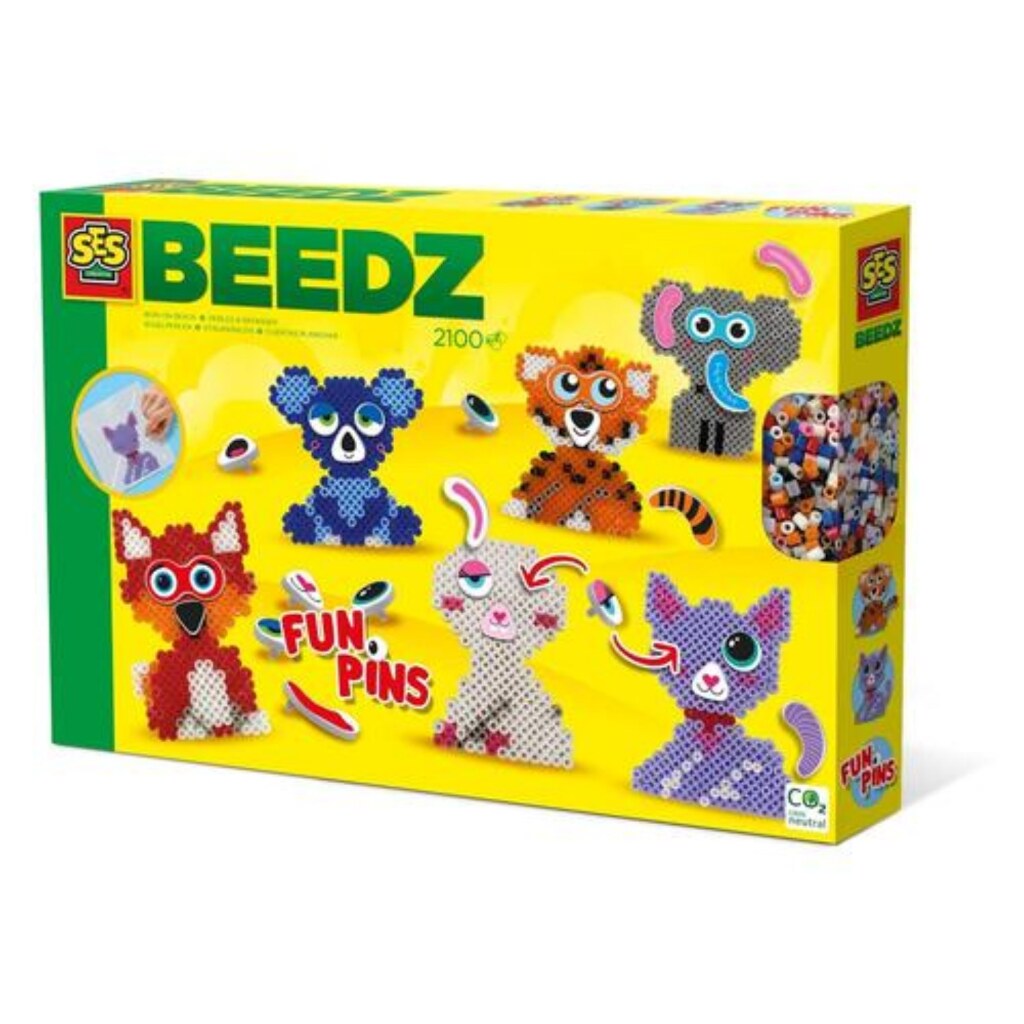 SES Creative Iron-on Beads FunPins dyr