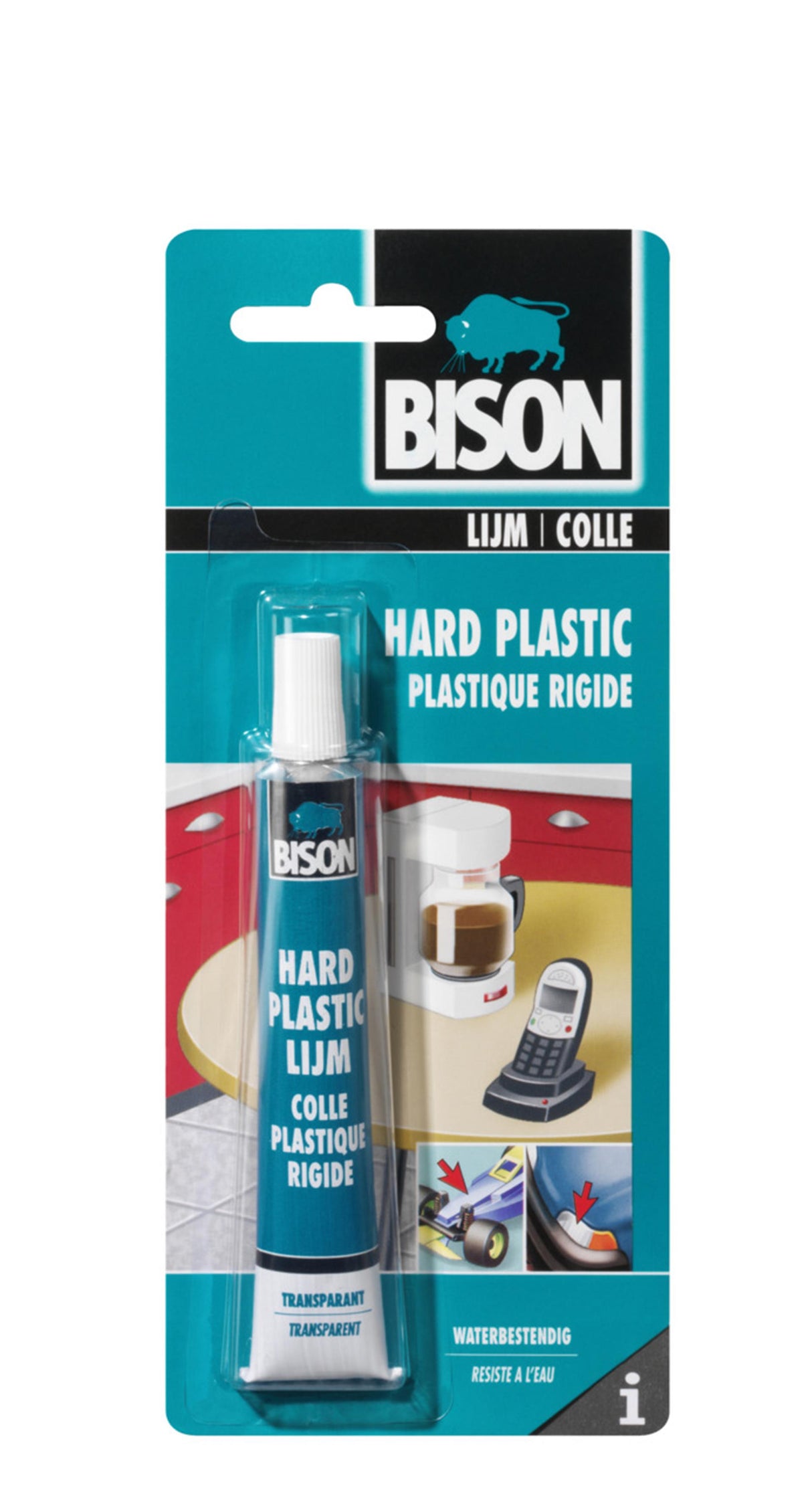 Bison hård plastlim 25 ml