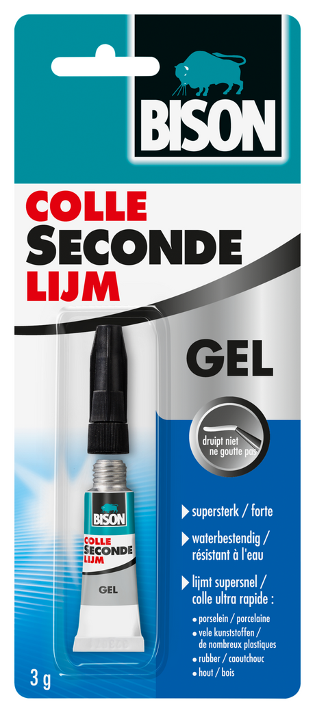 Bison super lim gel blister | 3g - 1490288