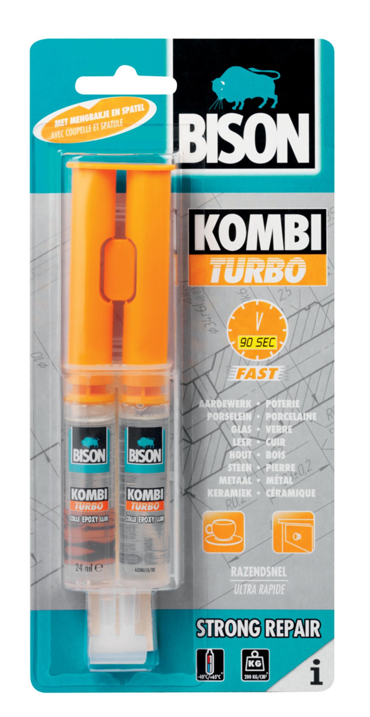 Bison 2 komponent turbo lim 24ml