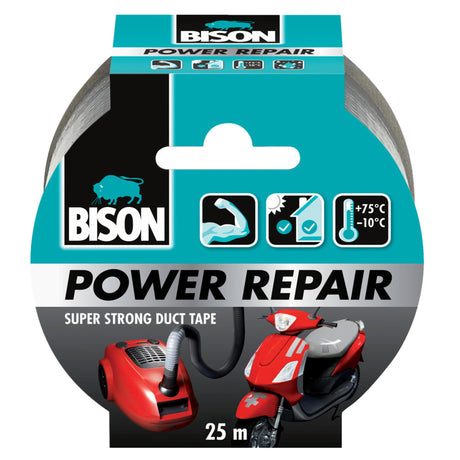 Bison power repair tape gray 25m x 4.8cm