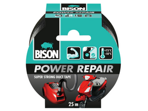 Bison power reparationstape sort 25mx4,8cm