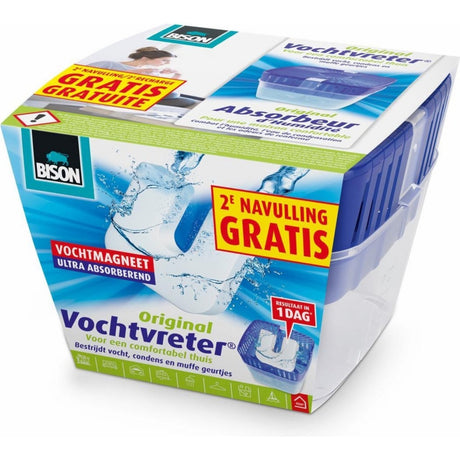 Bison fugtabsorberende enhed med gratis 2. refill fugtmagnet