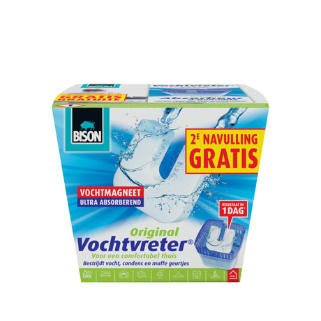 Bison fugtabsorberende enhed med gratis 2. refill fugtmagnet
