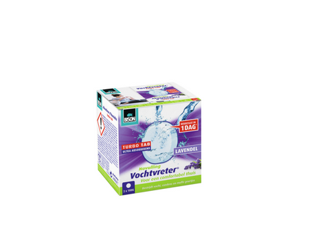 Bison fugtabsorber turbo tab lavendel boks 100g