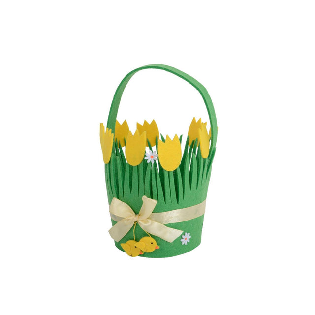 Decoris filtkurv påske ø12xh19cm