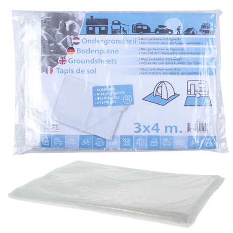 Grundfolie 3x4 m gennemsigtig