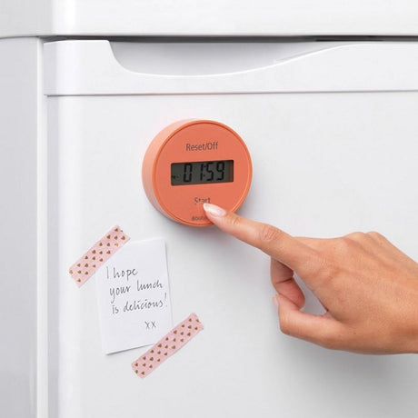 Brabantia tasty+ magnetisk køkkenur terracotta pink