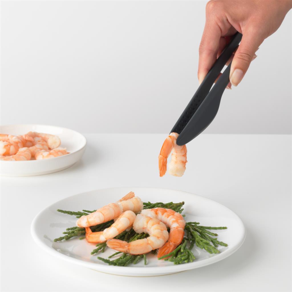 Brabantia tasty+ køkkentang plus serveringstang - granitgrå