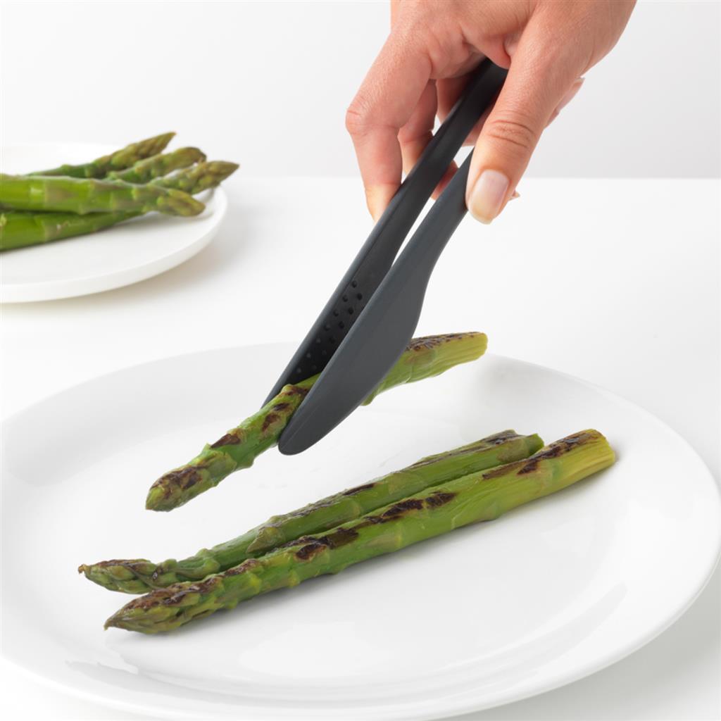 Brabantia tasty+ køkkentang plus serveringstang - granitgrå