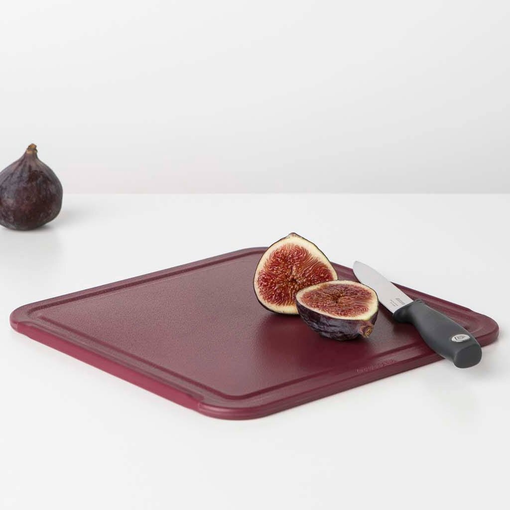 Brabantia tasty+ skærebræt 25x0,8x25 cm auberginerød