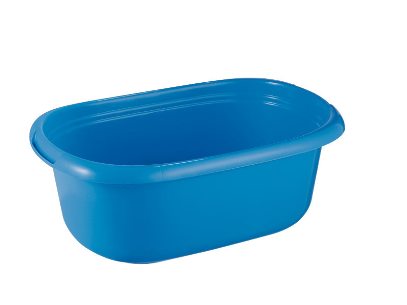 Soltøj grundlæggende vasketøjskurv 40 liter blå 65x44x25cm plast