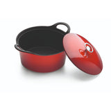 Cuisinox vulkansk støbejern stegepande 24 cm rød