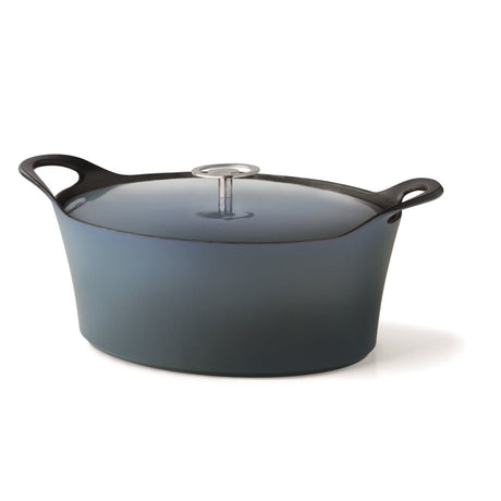 Cuisinox volcan støbejern stegepande 29 cm denim blå
