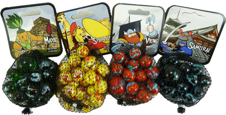 Don Juan marbles warriors 20 16mm + 1 25mm fås i forskellige farver