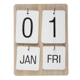 Vægkalender træ 22x17x2,5cm