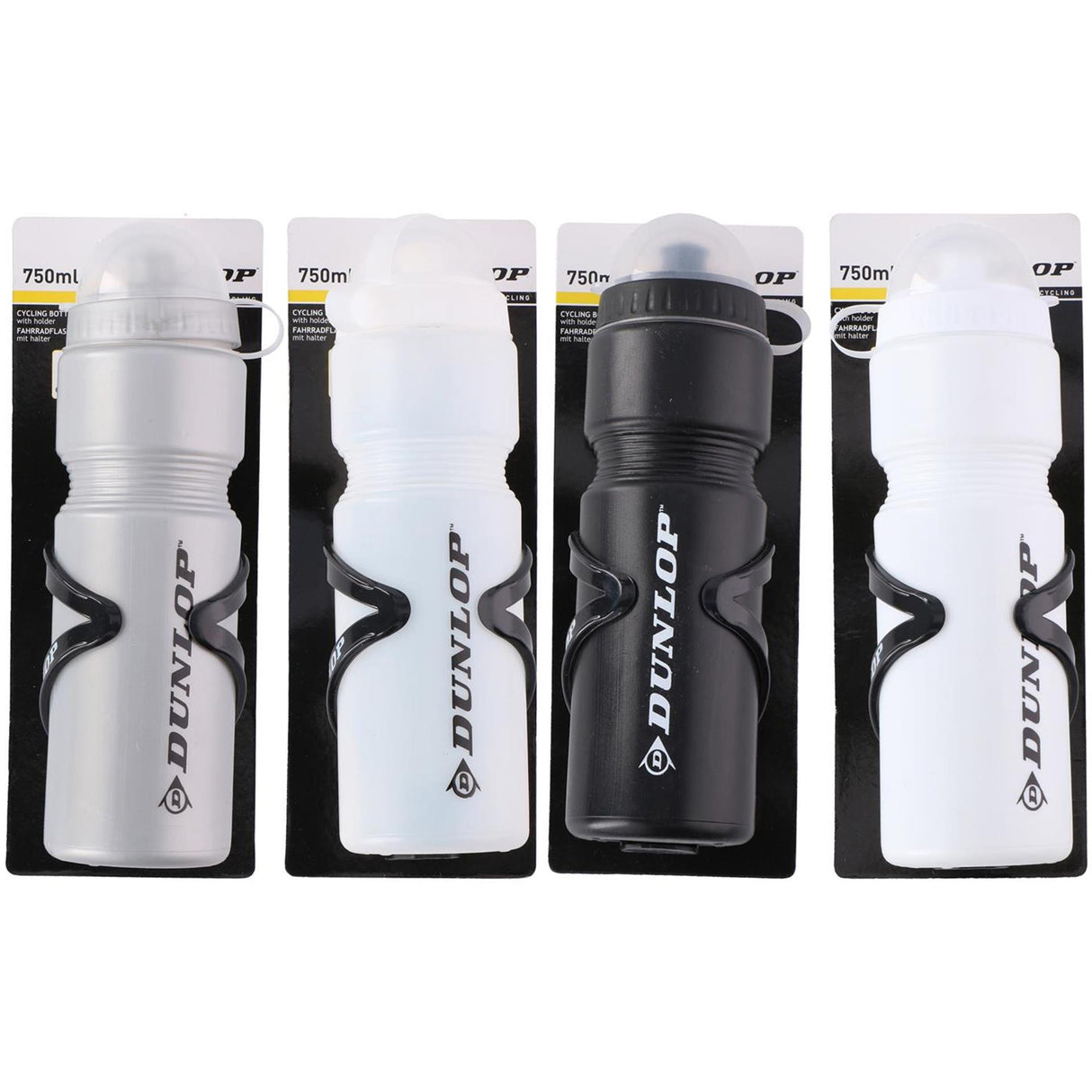 Dunlop vandflaskeholder 750ml i 4 forskellige farver