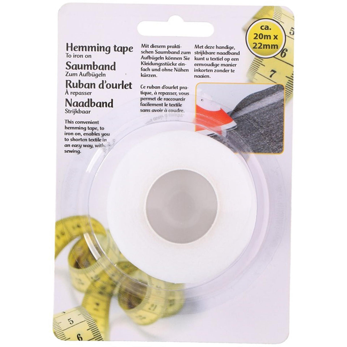 Levetid søm tape stryges 22mm x 20m.
