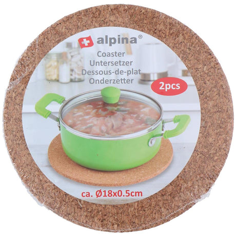 Alpina coaster 18cm, 2 stk.