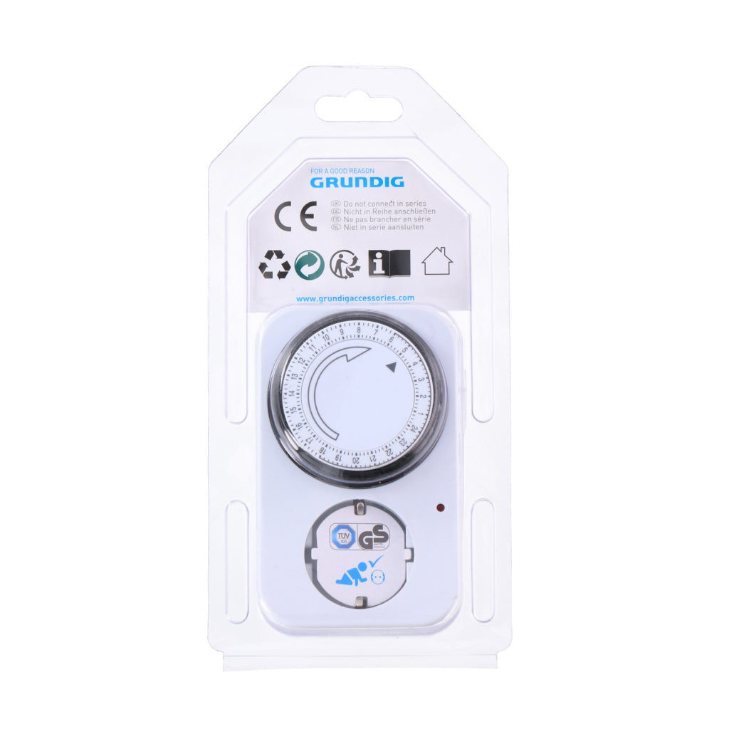 Grundig timerkontakt hvid