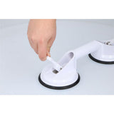 Vivamore håndtag med sugekopper 33x12,5x7,5 cm hvid