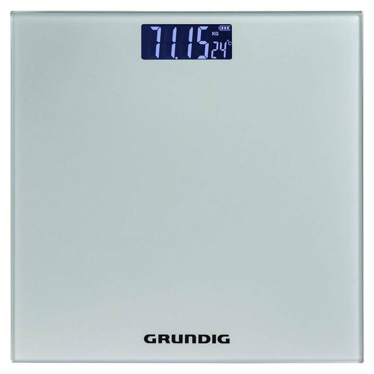 Grundig personvægt glasgrå