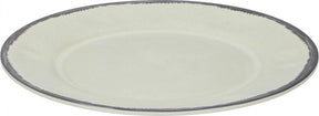 Diverse tom middagstallerken 25 cm melamin 229 gram hvid grå