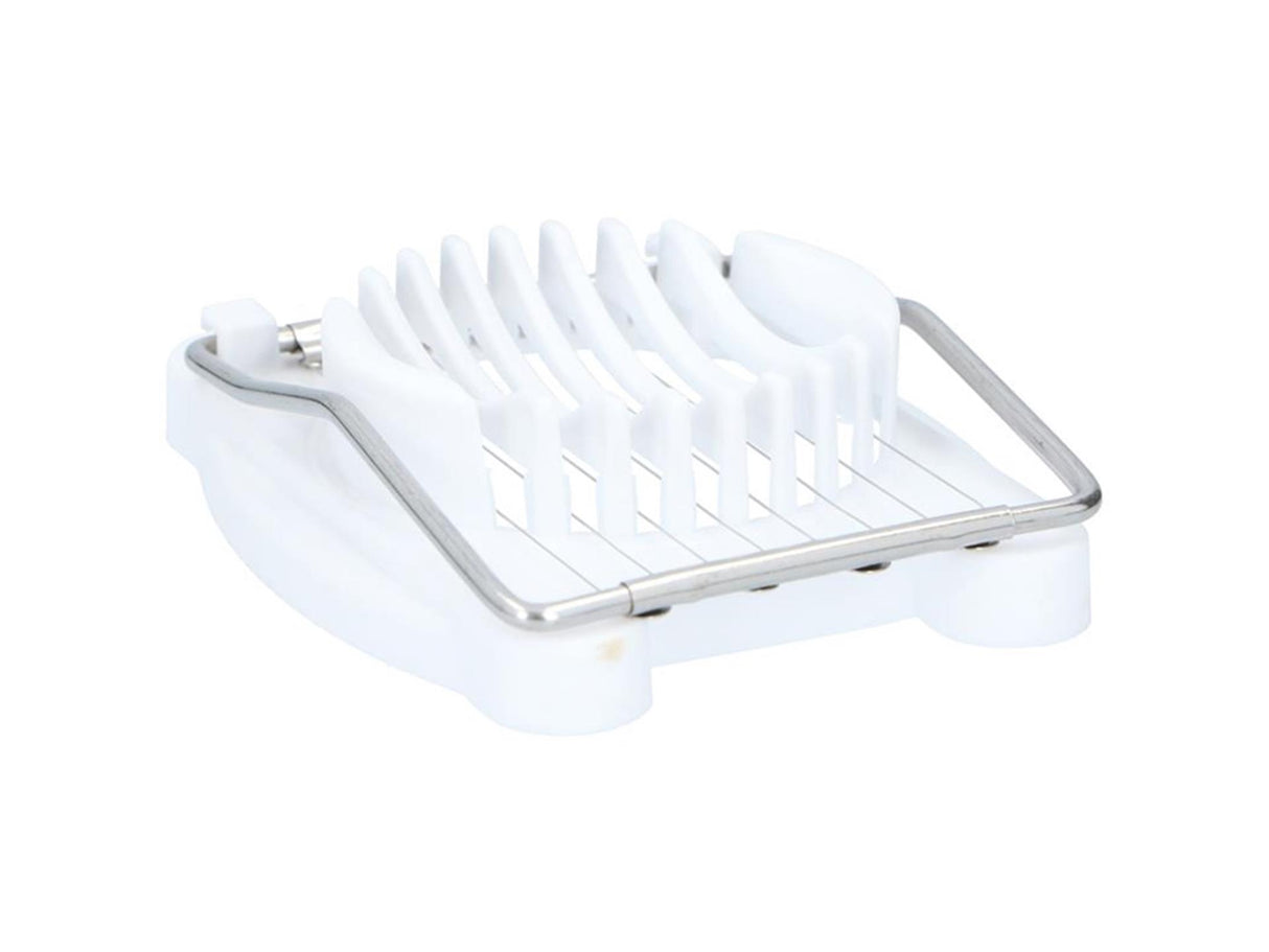 Alpina æggeskærer plast rustfrit stål hvid 8x10,5cm