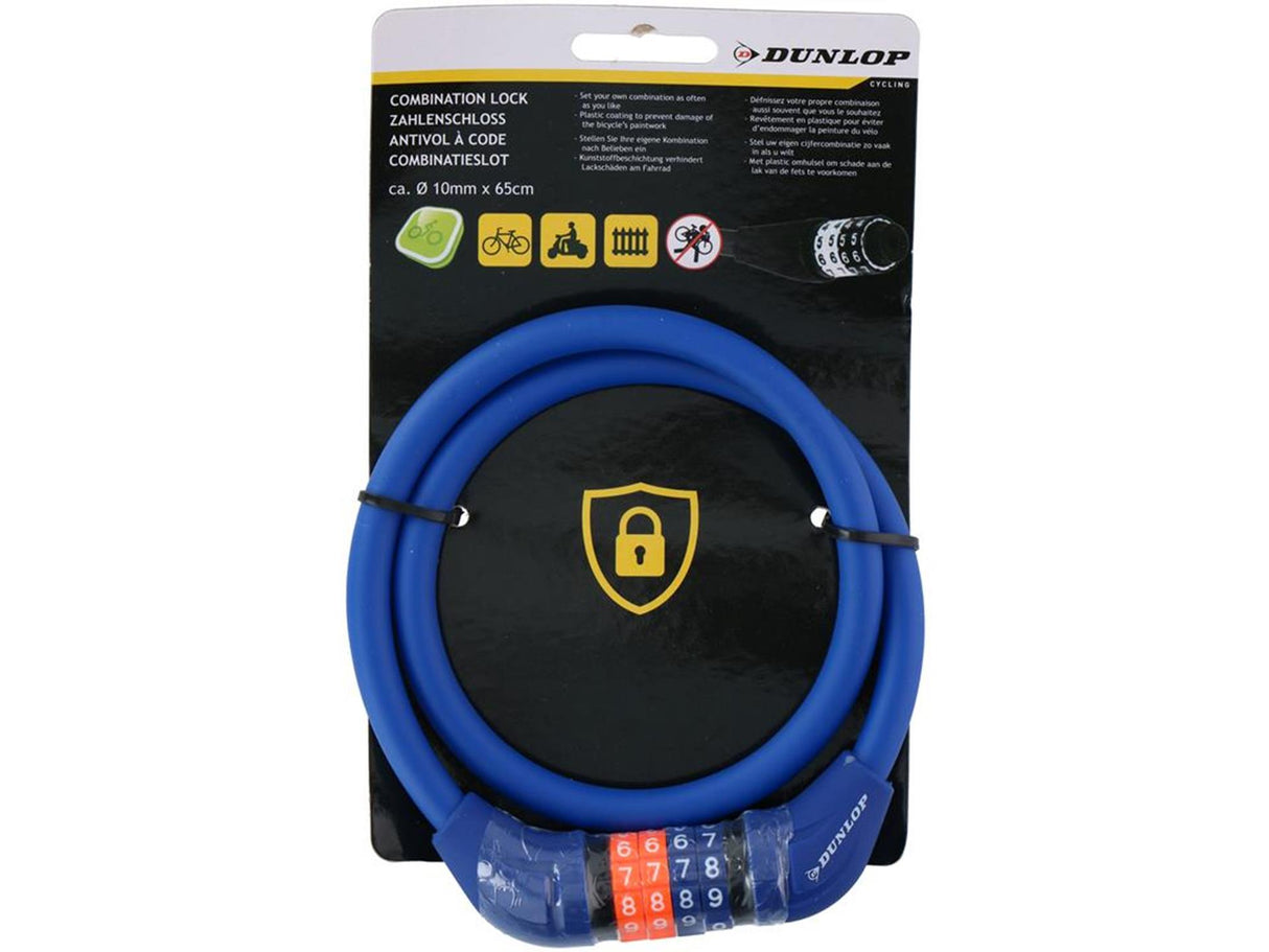 Dunlop kombinationslås 10x65cm