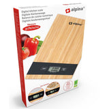 Alpina digital bambus køkkenvægt 5 kg