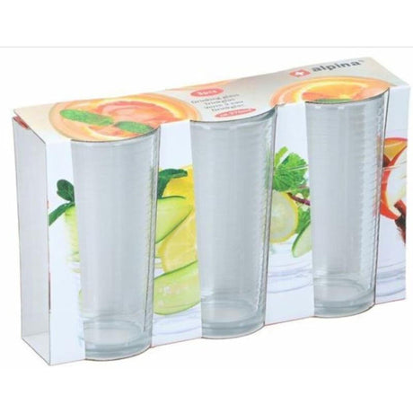 Alpina drikkeglas 270ml ã˜6,5x13,5cm sæt med 3 stk.