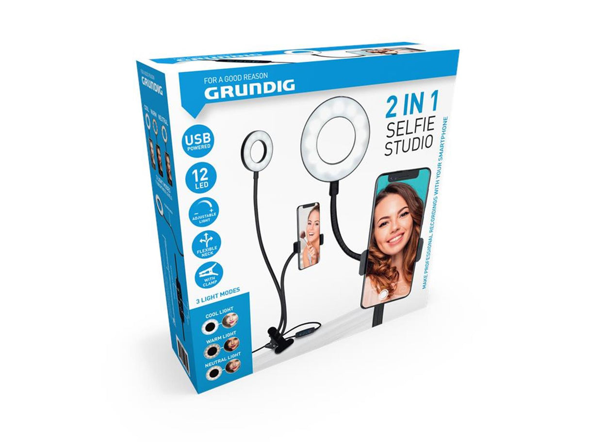 Grundig selfie studio 12led 2-i-1