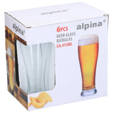 Alpina ølglas 415ml ø6,7cm æske á 6 stk