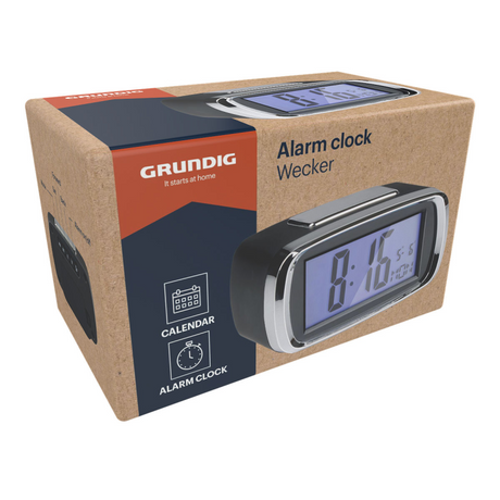 Grundig digitalt vækkeur 5,8x10x5,8cm