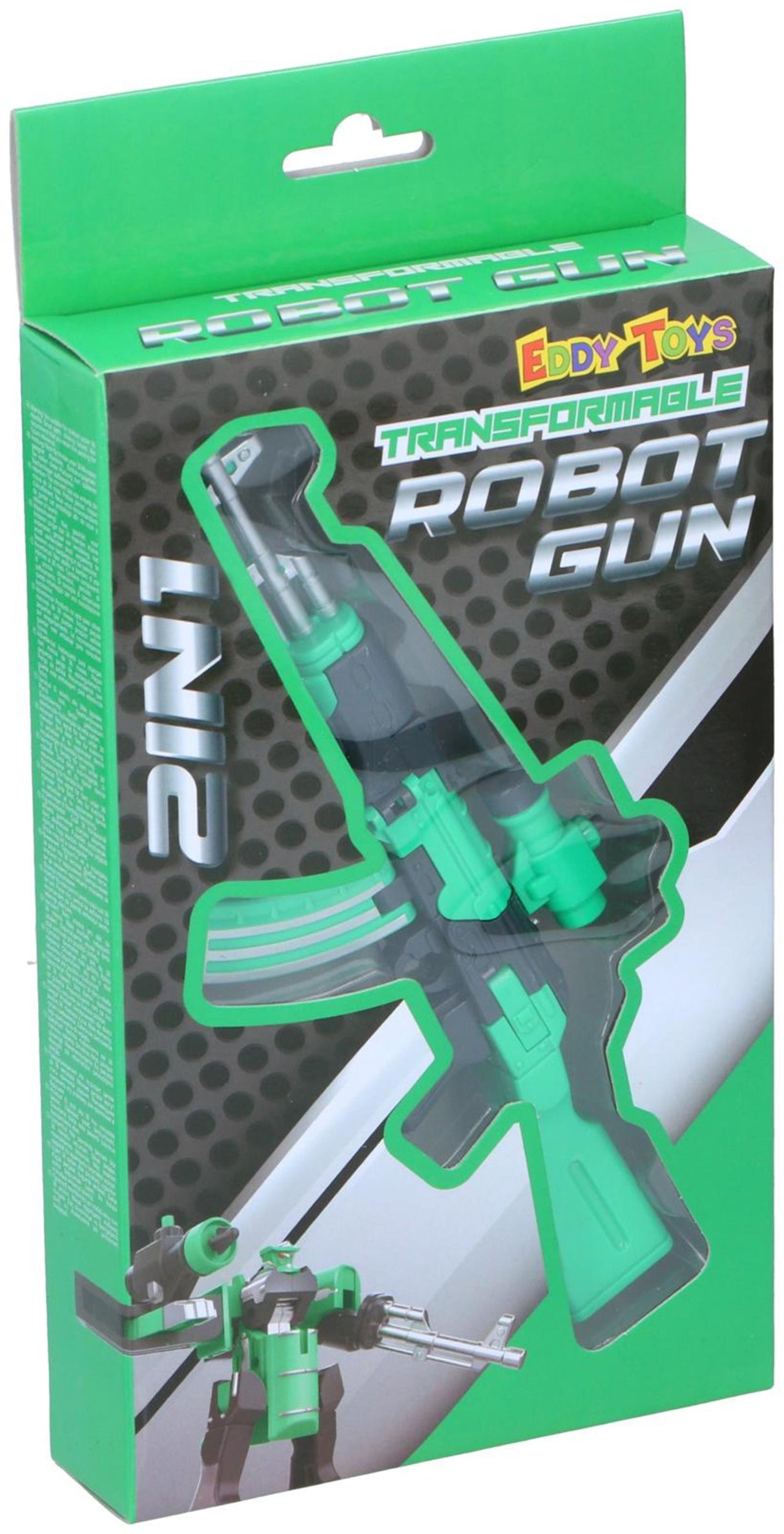 Eddy legetøj transformer robot pistol 8cm