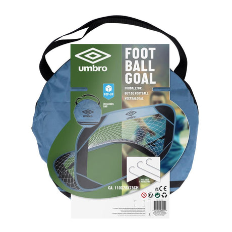 Umbro fodboldmål pop-up 110x78x78cm inklusive kroge og taske