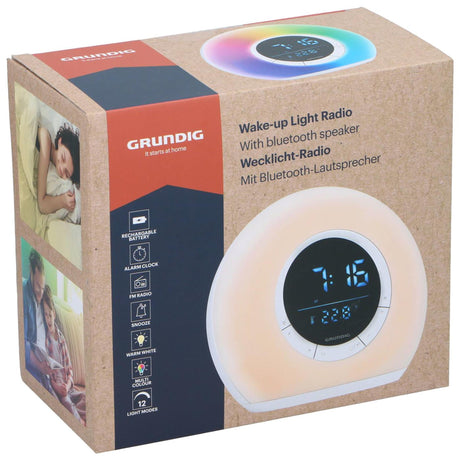 Grundig wekkerradio wake-up light met bluetooth speaker