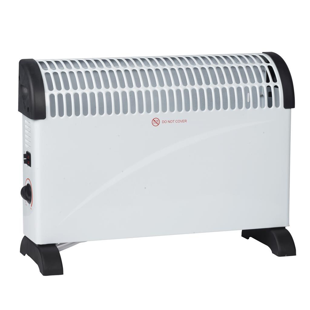 Alpina konvektorvarmer 2000w hvid sort