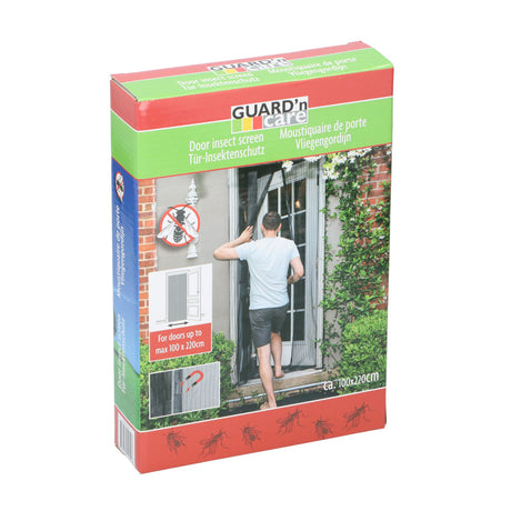 Guard'n care guard #039;n care insektnetgardin med magneter 220x100 cm sort