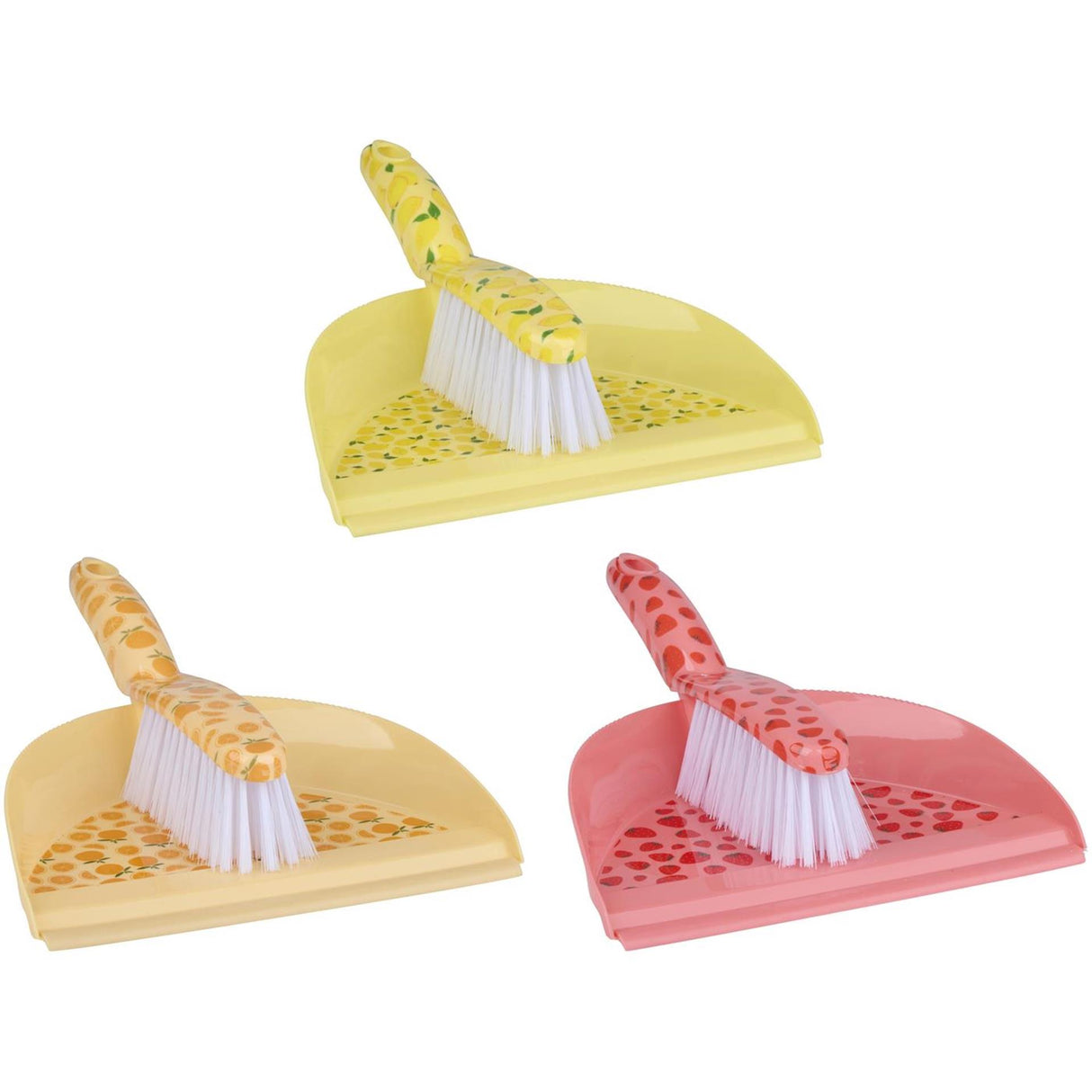 Støvbakke og dustpan 3 assorteret fejeskuffe og dustpan plast