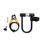Dunlop stel U-lås med kabel og holder
