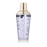 Alpina cocktail shaker glas med låg i rustfrit stål 480ml