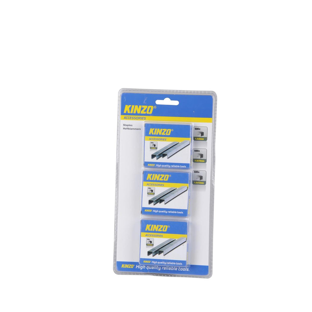 Kinzo hæfteklammer 1,2x8 10 12mm
