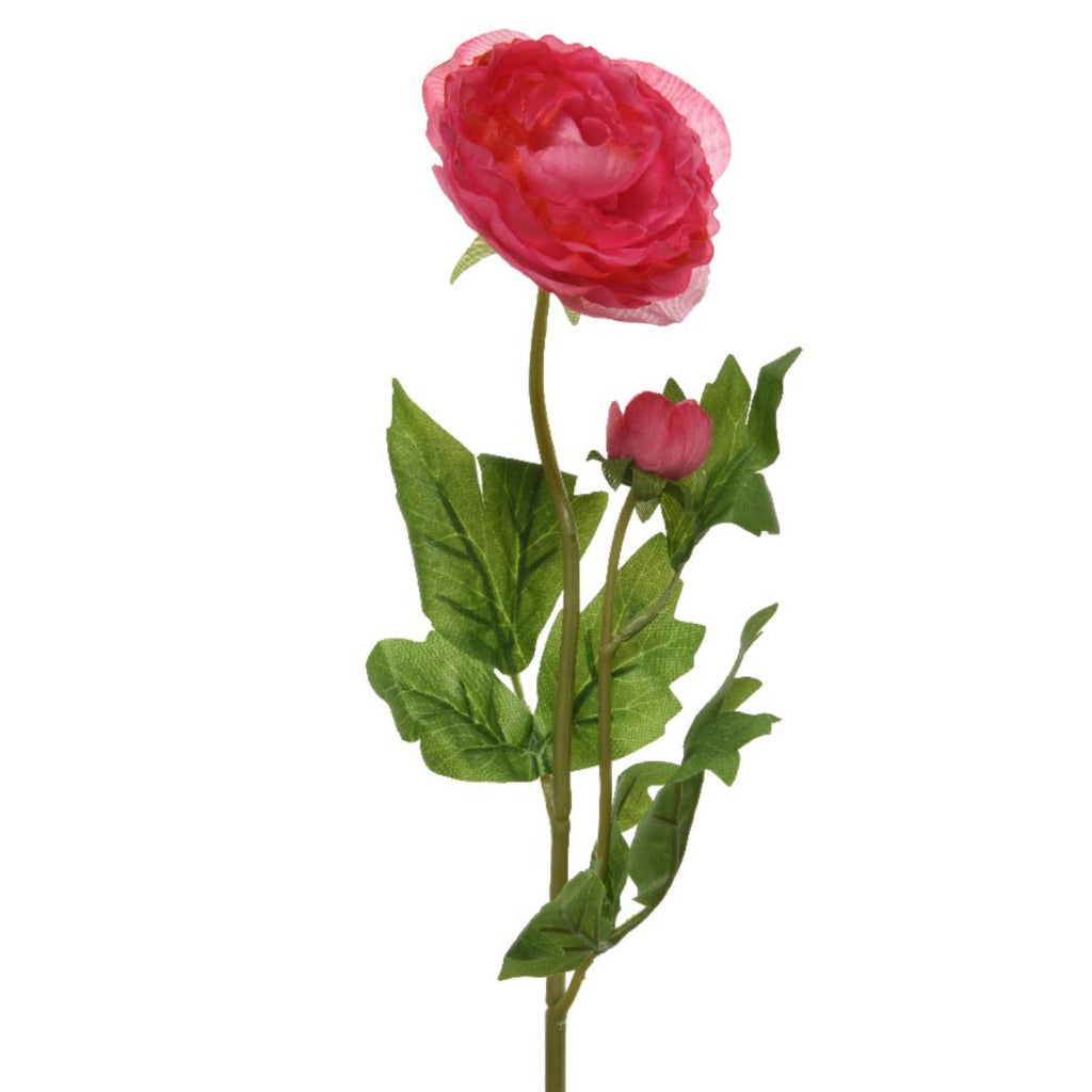 Grundlæggende kunstig blomst ranunculus 57 cm rød