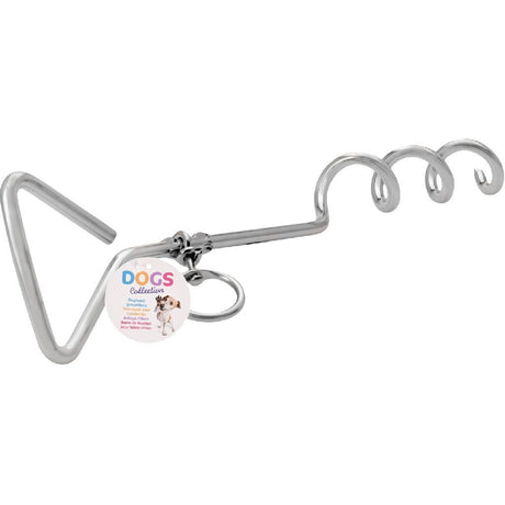 Basic metal jordspyd til hundesnor 40 cm