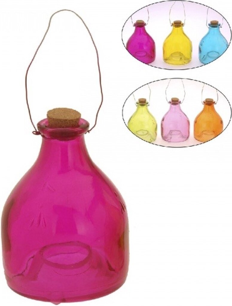 Diverse hvepsefælde glas 13x9cm 6 forskellige farver