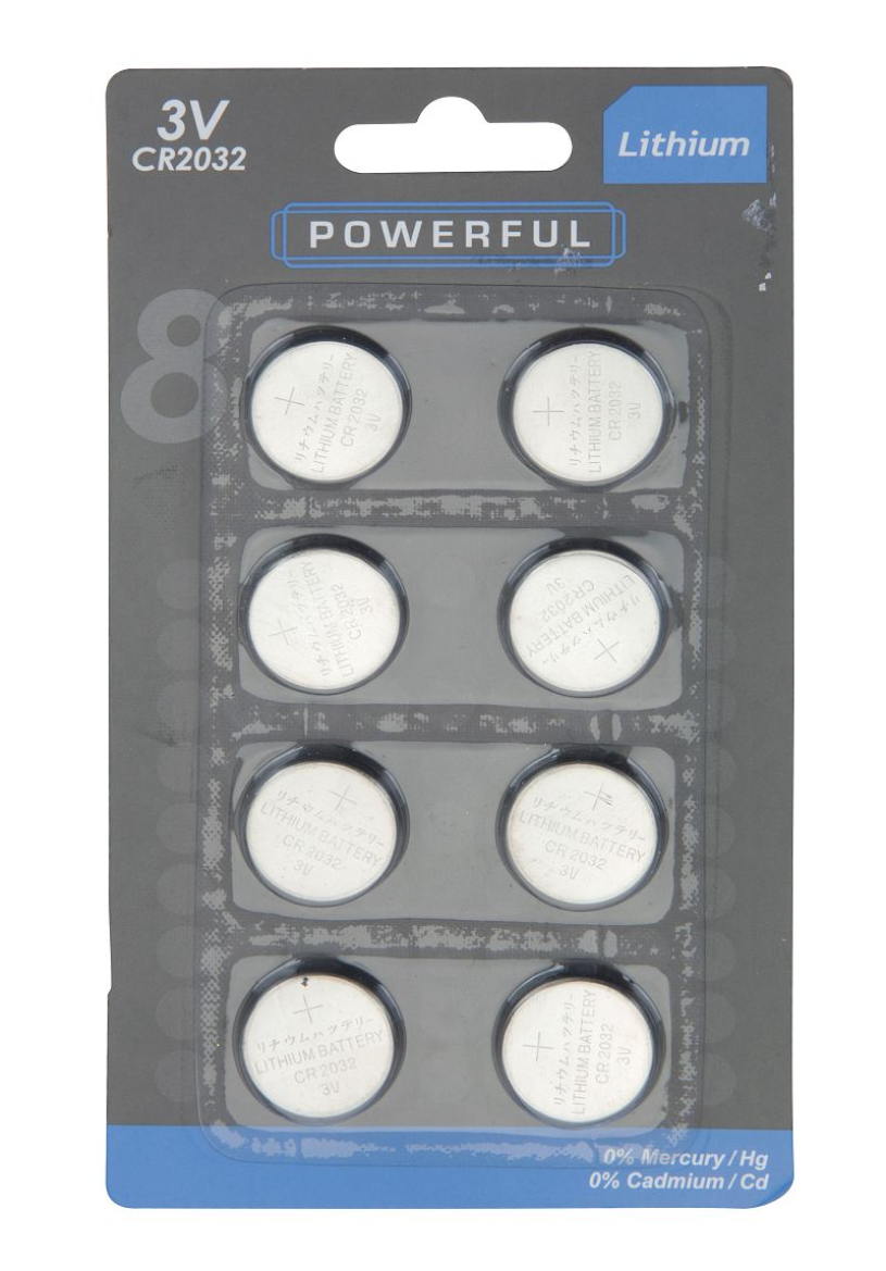 Knapcellebatterier cr2032