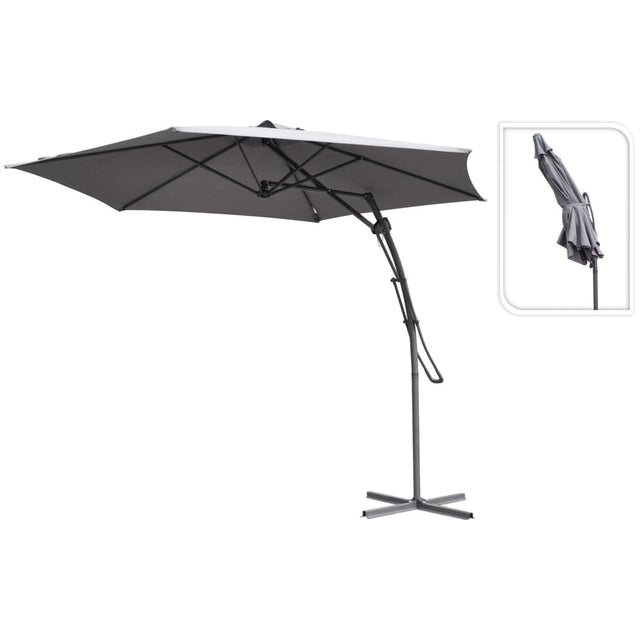 Progarden flydende parasol 300 cm grå